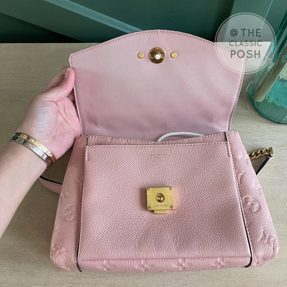 LOUIS VUITTON Blanche BB Rose Poudre Empreinte Crossbody BAG SP1178 - Picture 12 of 15